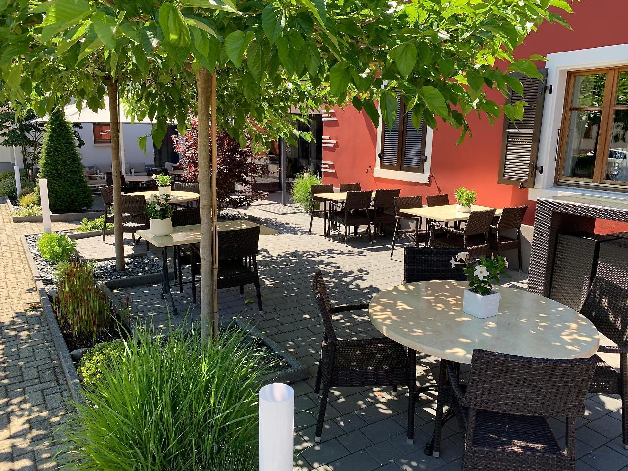 Logis Hotel Restaurant Au Lion Rouge Bartenheim Exterior foto